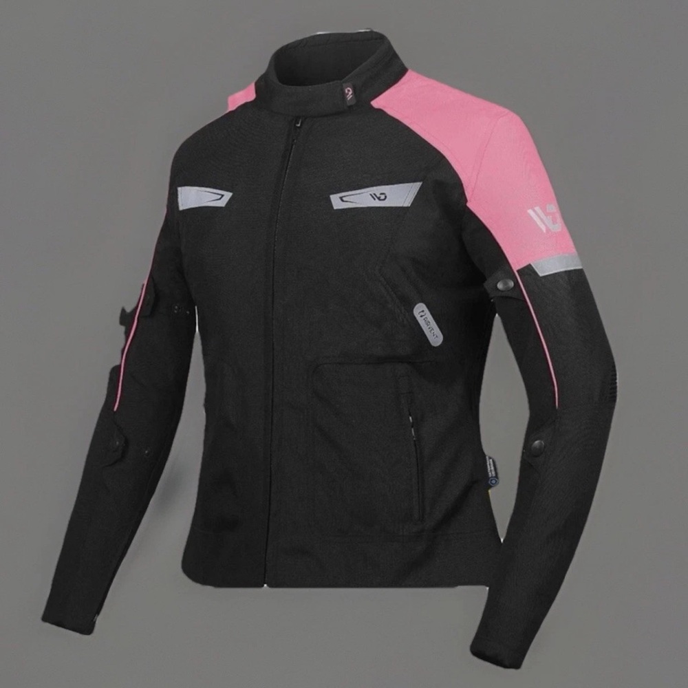 New Womens WD Motorsports Lady Vegas Pink Moto/biker Jacket Sz S